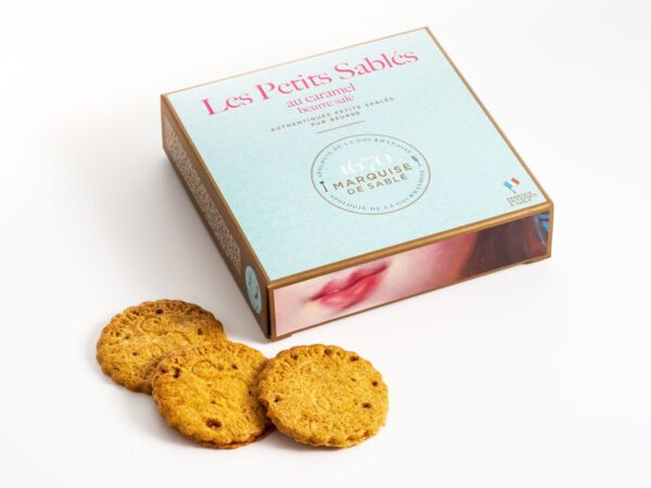 Biscuits sablés pépites de caramel beurre salé - étui carton 100g