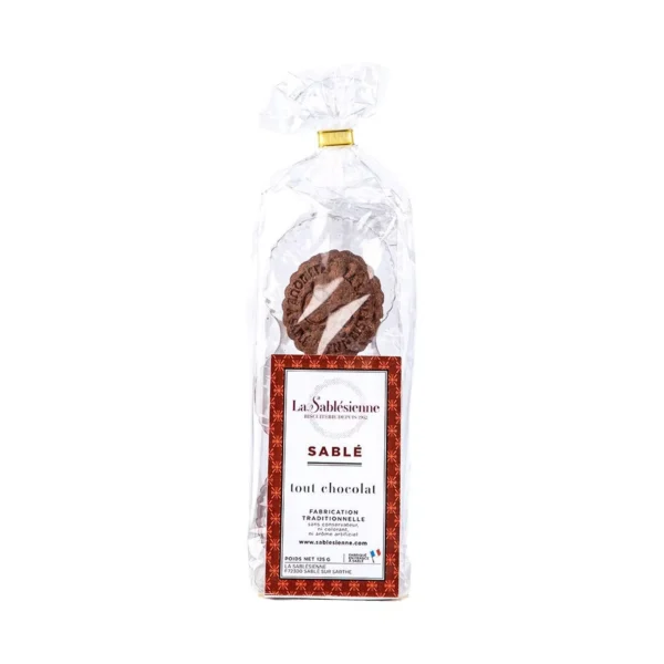 Biscuits sablés tout chocolat - sachet 125g