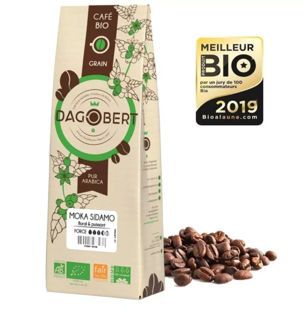 Cafés MOKA SIDAMO d'Ethiopie bio et équitable - Grain