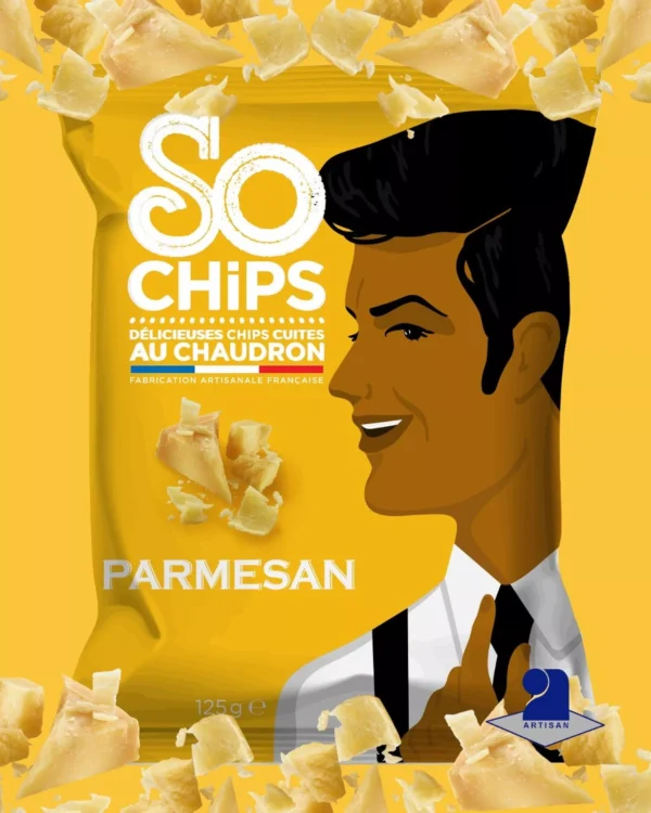 Chips Parmesan AOP 125g Label Qualité Artisan