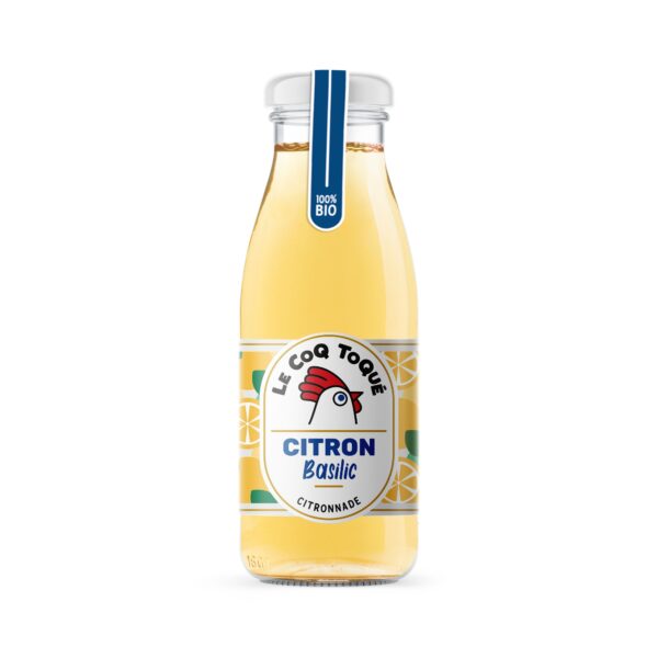Citronnade infusée au basilic frais bio 25cl