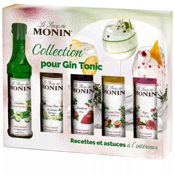 Coffret pour gin tonic et cocktails pétillants - 5x5cl