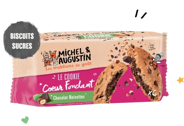 Cookie Coeur Fondant lait noisette 180g