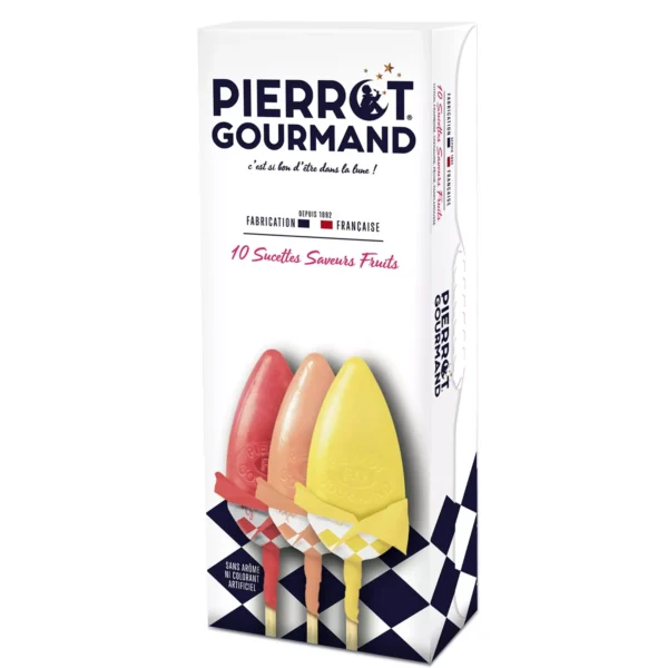 Etui 10 sucettes saveur Fruits