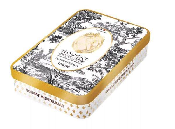 Nougat de Montélimar tendre Boîte métal Château 200g