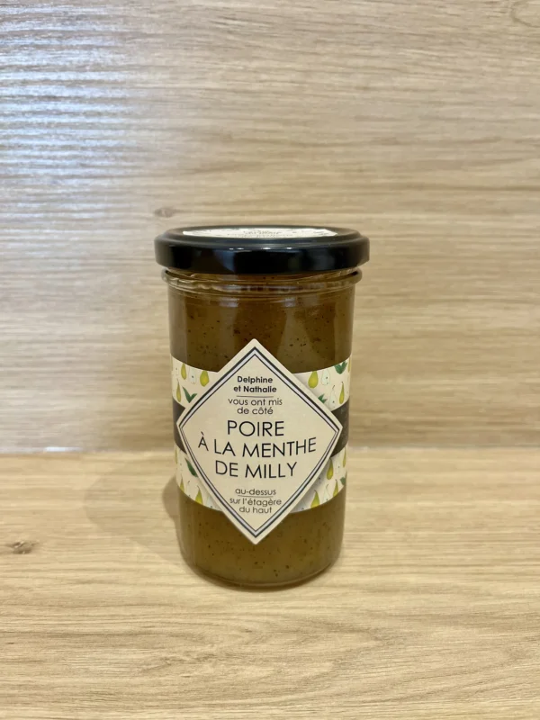 Poire à la menthe poivrée