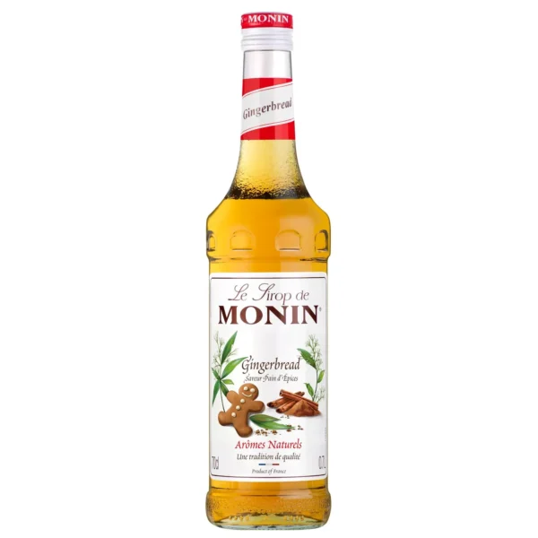 Sirop Saveur Pain d'épices MONIN pour aromatiser vos boissons chaudes - Arômes naturels - 70cl