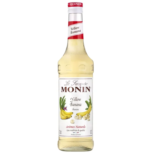 Sirop de Banane Jaune MONIN pour cocktails ou boissons rafraîchissantes - Arômes naturels - 70cl