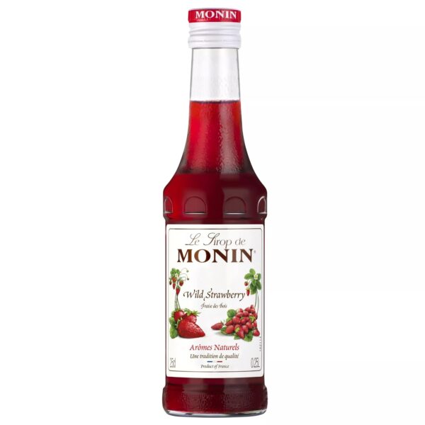 Sirop de Fraise des Bois MONIN pour cocktail et limonade - Arômes naturels - 25cl