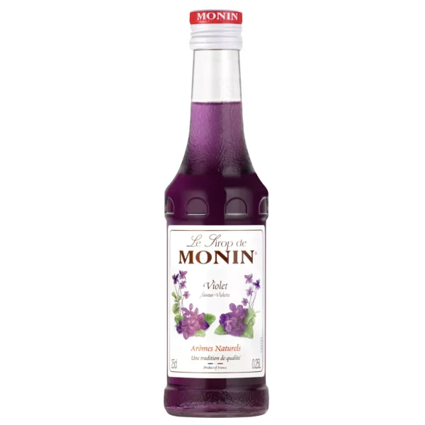 Sirop de Violette MONIN pour cocktails pétillants - Arômes naturels - 25cl
